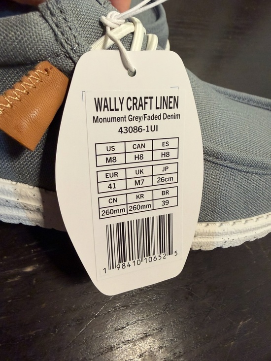 Hey Dude Wally Craft Linen Casual Shoes Monument Grey/Faded Denim Mens Size 8 main image 10